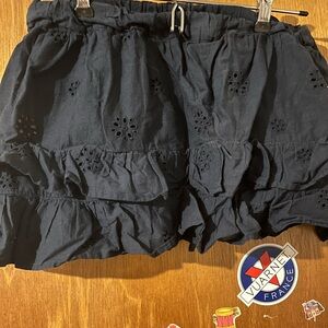 Hollister Eyelet Tiered Ruffle Mini Skirt